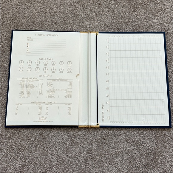 Navy and Gold Constellation Notebook File folder. - Picture 2 of 7